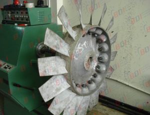 Cambio de aletas a ventilador axial para minería